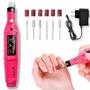 Imagem de Mini Motor Elétrico Portátil Rosa 110V/220V Unhas Naturais