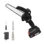 Imagem de Mini Motosserra Eletrica 48V Bateria Recarregavel 6 Polegadas Sem Fio Madeira Lenha Bambu Galho Arvore Jardinagem Carpintaria Potente Multiuso Resiste