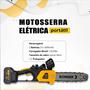 Imagem de Mini Motosserra Eletrosserra Elétrica 2600 mAh 12 polegadas Motoserra Potente 110/220