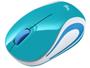 Imagem de Mini Mouse sem Fio Logitech Laser 1000DPI 3 Botões M187 Aqua Bright