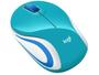 Imagem de Mini Mouse sem Fio Logitech Laser 1000DPI 3 Botões M187 Aqua Bright