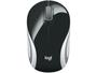 Imagem de Mini Mouse sem Fio Logitech Laser 1000DPI 3 Botões - M187 Preto