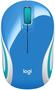 Imagem de Mini Mouse sem fio Logitech M187 com Conexão USB e Pilha Inclusa - Azul