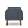 Imagem de Mini Poltrona Cadeira Infantil Nina De Criança Suede Azul Turquesa
