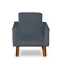Imagem de Mini Poltrona Cadeira Infantil Nina De Criança Suede Azul Turquesa