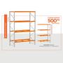 Imagem de Mini Porta Pallet 1 Inicial 200x180x80 3N Com Bandeja MDP 500Kg Amapá