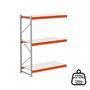 Imagem de Mini Porta Pallet Continuação 250KG Com 3 Longarinas 2,00 X 1,20 X 0,60 Com Bandeja De Madeira - ULTRA Móveis