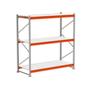 Imagem de Mini Porta Pallet Inicial 500KG Com 3 Longarinas 2,00 X 1,80 X 0,80 Com Bandeja De Madeira - ULTRA Móveis