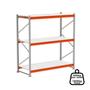 Imagem de Mini Porta Pallet Inicial 500KG Com 3 Longarinas 2,00 X 1,80 X 0,80 Com Bandeja De Madeira - ULTRA Móveis