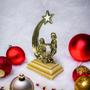 Imagem de Mini Presépio de Natal Completo em Metal e Pedra