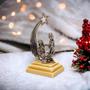 Imagem de Mini Presépio de Natal em Metal e Pedra Lindo