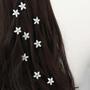Imagem de Mini Presilhas De Cabelo Trançadas Com Flores (10 Peças)  Acessórios Para Penteados Diários E