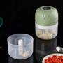 Imagem de Mini Processador Elétrico de Alimentos Portátil com 3 lâminas de aço inox USB 250 ml Bivolt