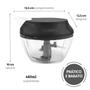 Imagem de Mini Processador Manual Triturador 3 Lâminas Multiuso 480ml