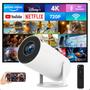 Imagem de Mini projetor 4K com conexão direta via Bluetooth para maior praticidade.