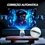 Imagem de Mini Projetor Cinema Portatil 5G Wifi 6 BT 5.0 Android