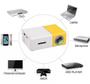 Imagem de Mini Projetor Led Portátil 600 Lumens Full Hd Hdmi Controle