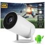 Imagem de Mini Projetor Portátil 4K Android 11 WiFi 5G Bluetooth HDMI - Cinema Em Casa Com 8000 Lumens E 1080P Full HD