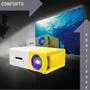 Imagem de Mini Projetor Portátil Led 1080P 400 600 Lúmens Yg300 Lcd