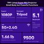 Imagem de Mini Projetor Portátil TMY 1080P HD com Tripé - Compatível com iPhone