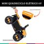 Imagem de Mini Quadriciclo Elétrico Infantil 6v Branco Som e Luz