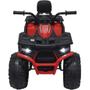 Imagem de Mini Quadriciclo Elétrico Moto Infantil Bateria 12V Luz Som Controle Bivolt Vermelho Brinqway BW-209