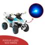 Imagem de Mini Quadriciclo Infantil Moto Elétrica C/ Luz e Som Branca