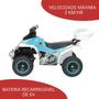 Imagem de Mini Quadriciclo Moto Elétrica 6V Infantil Importway Branco