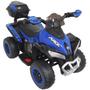 Imagem de Mini Quadriciclo Moto Elétrica Criança Infantil Bateria 6V Luz Som Bivolt Azul Brinqway BW-129 AZ