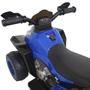 Imagem de Mini Quadriciclo Moto Elétrica Criança Infantil Bateria 6V Luz Som Bivolt Azul Brinqway BW-129 AZ