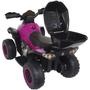 Imagem de Mini Quadriciclo Moto Elétrica Criança Infantil Bateria 6V Luz Som Bivolt Rosa Brinqway BW-129 RS