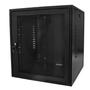 Imagem de Mini Rack De Parede Padrão 19" 12U x570mm Com 2 Planos - Preto
