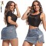 Imagem de Mini Saia Feminina Zíper Lateral Rhero Jeans