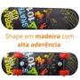 Imagem de Mini Skate Madeira Infantil Completo Montado Até 30 Kg