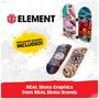 Imagem de Mini Skateboard Element 4-Pack, Ultra DLX TECH DECK, Coletável e Customizável, Multicolorido