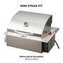 Imagem de Mini Steak Churrasqueira Elétrica Embutir Inox 49X36Cm 110V