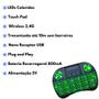 Imagem de Mini Teclado com Led Bluetooth Wireless com Touchpad Controle para Smartv Notebook Celular
