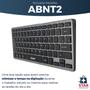 Imagem de Mini teclado e mouse 2 em 1 wireless e bluetooth recarregavel celular, notebook e tablet WB8077