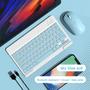 Imagem de Mini Teclado e Mouse Bluetooth Portátil - Compatível com Android, Windows e Tablets