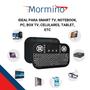Imagem de Mini Teclado e Mouse Controle Sem Fio Bluetooth wi-fi LED Para Tv Smart Pc Tablet Celular - Exbom
