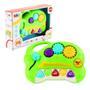 Imagem de Mini Teclado Instrumento Musical Infantil Verde Som e Luz Bbr R3171