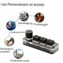 Imagem de Mini Teclado Macro Mecânico Macropad Gaming com Botões Programáveis e Interruptores