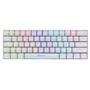 Imagem de Mini Teclado Mecanico Gamer LED Rainbow SWITCH Outemu RED ZIGGY Branco TC607 OEX Game