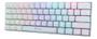 Imagem de Mini Teclado Mecânico Oex Tc607 Gamer Ziggy Rainbow Branco