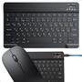 Imagem de Mini Teclado Mouse Bluetooth Sem Fio Compactos Tecla Macia