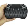 Imagem de Mini Teclado Mouse Iluminado Led Touchpad Wireless Sem Fio Tv Smart Usb Preto