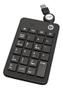 Imagem de Mini Teclado Numérico para Computador Notebook com cabo Usb Retrátil Home Office Preto 0134 Bright
