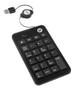 Imagem de Mini Teclado Numérico para Computador Notebook com cabo Usb Retrátil Home Office Preto 0134 Bright