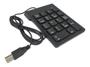 Imagem de Mini Teclado Numérico Usb Com Fio 18 Teclas Calculadora