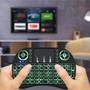 Imagem de Mini Teclado Sem Fio Wireless Com Led 3 Cores Touchpad Compatível Com Consoles Smart TVs TVs Box PC Notebook